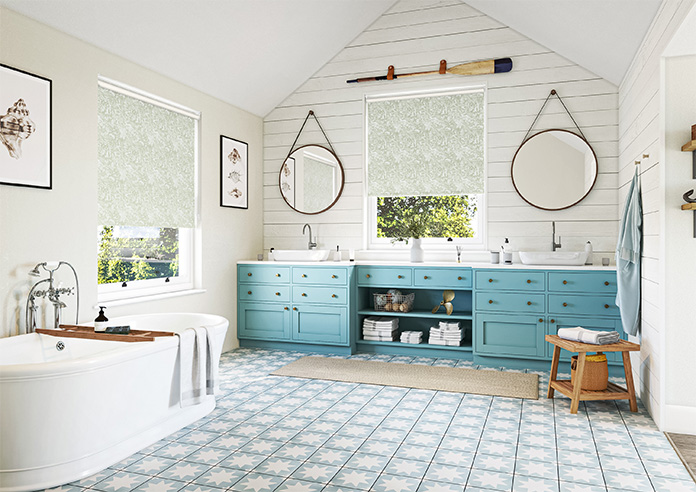 Folk Meadows, Greenery - Twist&Fit Roller Blind - Image 7